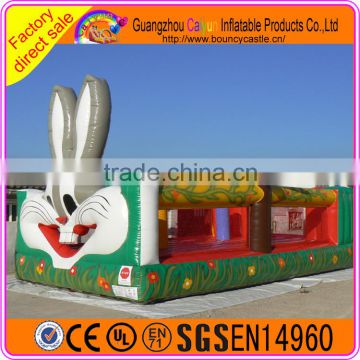 Factory price inflatable rabbit bouncing castle for sale/inflatable bouncer/jumping castle