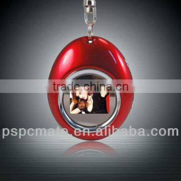 3d 1.1inch mini portable digital photo frame with keychain as gift