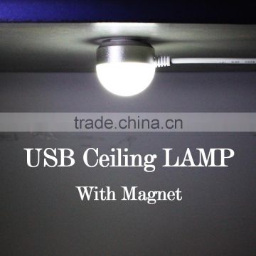 Protable Mini USB Night Light 3W/5V LED Notebook Table Magnetic Lamp