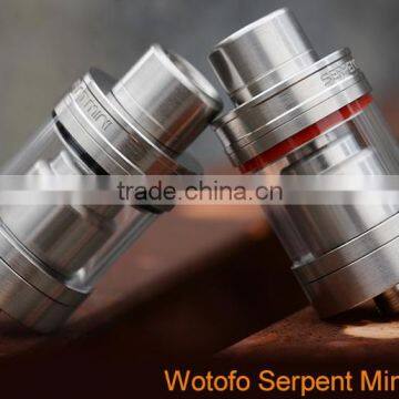 In Stock!! Hot selling Wotofo Serpent Mini RTA Tank, Top filling and big RTA Deck.