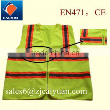 100% polyester visibility vest safety work wear