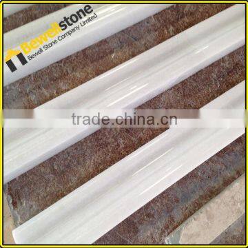 Manufacturer of italy marble moldings black and white bianco carrara moldings