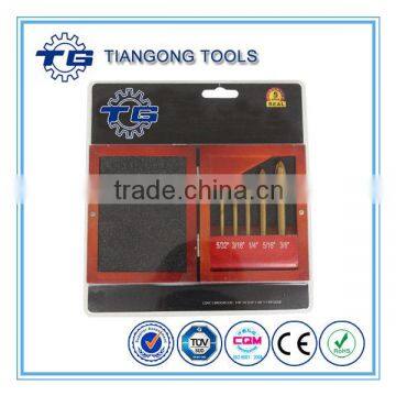 5 pcs glass and tile drill set