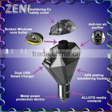2016 Multi function 3 in 1 ionizer car air purifier