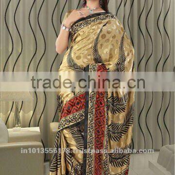 Faux Crepe Printed Saree