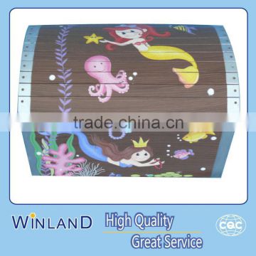 Kids Wooden Treasure Toy Box/ Chest