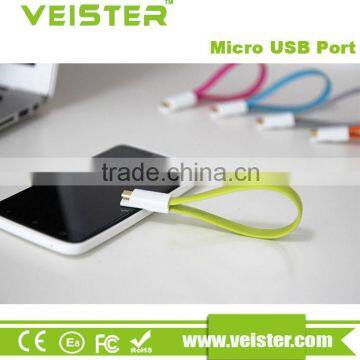 Veister flat noodle magnet micro usb cable for Android Windows high quality