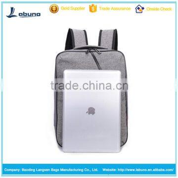 2016 Factory Wholesale OEM Canvas Shoulder Bag Backpack Combination Schoolbag for Men and College Boy photo-4