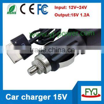 Wholesale Rohs Car Charger 15v 1.2a 18w for Asus Vivobook VivoTab RT TF600T TF701 TF810C photo-6