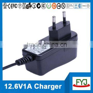 Lithium Ion Battery Charger 12.6v 1a for 3S Lithium Ion Battery Pack 11.1v YJP-126100 photo-3