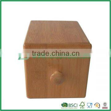 Square bamboo storage pot with lid , eco-friendly ,nontoxic