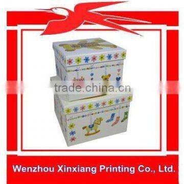 Lovely Paperboard Baby Clothes Packaging Box