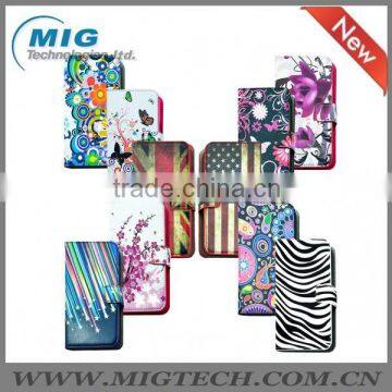 china supplier Butterfly Pu Wallet case for iphone 5s, phone case for apple iphone 5