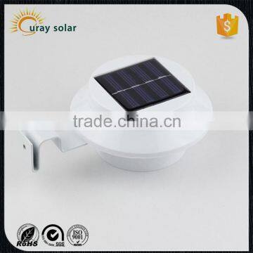 best selling item made in China manufacturer save energy 3 LED outdoor street solar gutter light