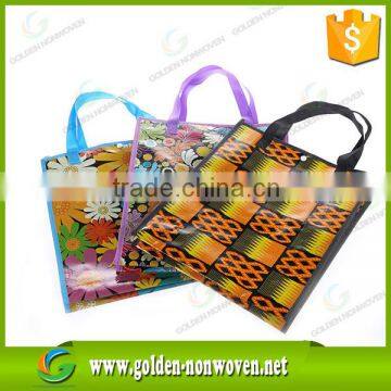 2016 Custom Logo Printed Lamination Non Woven Fabric , 20g Laminated Pp+pe Non Woven Fabric for Bag Use photo-4