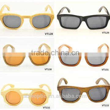 2016 square round classic UV400 color mirror lens design bamboo wooden polarized sunglasses sun glasses                        
                                                                                Supplier's Choice