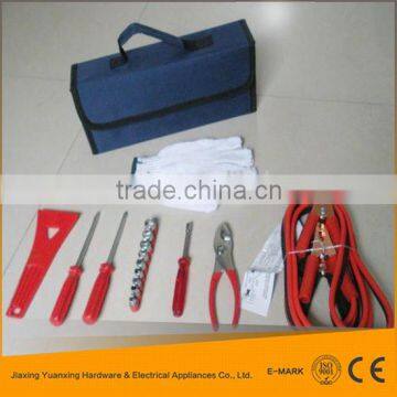 car emergency tool kit,auto roadside safety tool in foldable bag