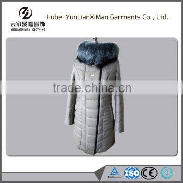 2015 fashion parka down coat with fur collar for ladies