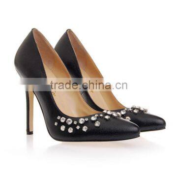 black rhinestone woman shoe women comfortable dress shoes sexy woman high heels