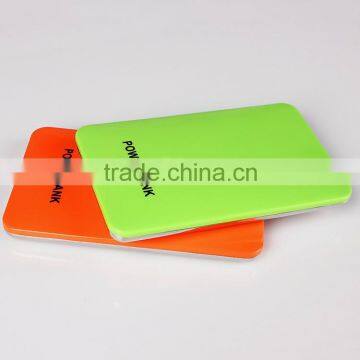 New products 2016 colorful super slim power bank usb charger with touch switch and custom logo printing