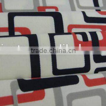 Red Black Rectangle Buckle Spandex Print Nylon Wholesale Fabric China photo-3
