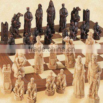 High quality 3 inch resin chess set