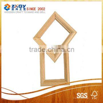 Siliver Classical Rectang Wooden Swept Frame For Decoration