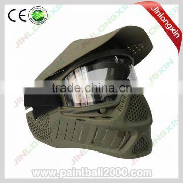 Tactical Protective Safety Anti Fog Paintball Mask with Double Elastic Strap