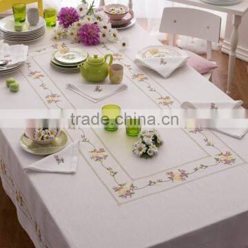 hand embroidery table cloth