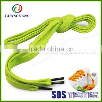 2016 new fashion hot sale popular gold round customized promotional novelty shoe laces bracelet with metal shoelace tips