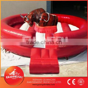 amusement park inflatable bullfight game,inflatable bull game for sale