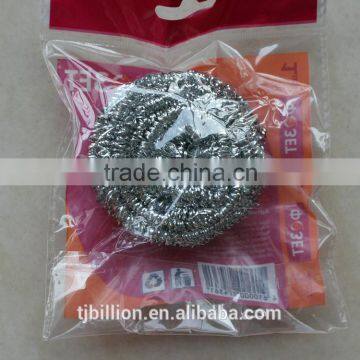 kitchen cleaning printed bag pack stainless steel scourer / cleaning ball from alibaba china supplier