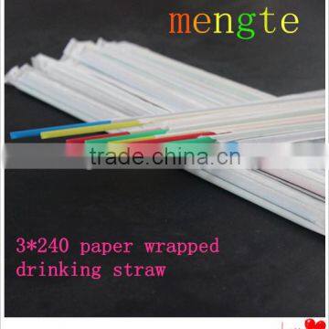 environmental protection long slim straight straw for tea and coffee