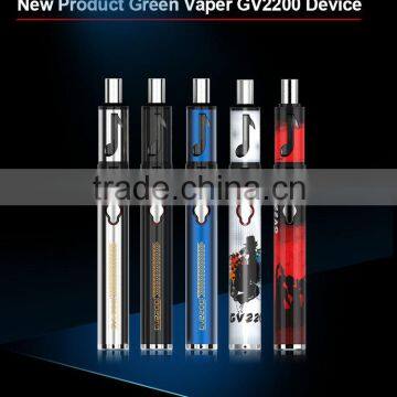 2016 China Green Vaper Wholesale 2200mAh 0.5ohm Low Sub-ohm Tank Starter Kit With Doodle Design