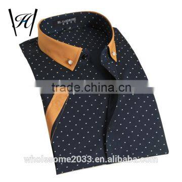 Latest design men trendy casual shirt fancy t-shirt