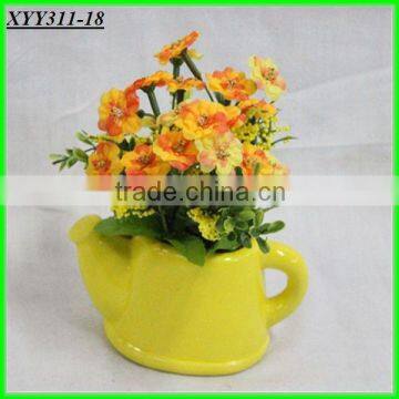 home& indoor decoration,new design special small yellow flower bonsai