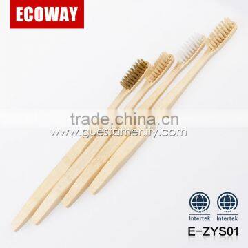2016 eco-friendly bamboo disposable toothbrush hotel toothbrush for adult
