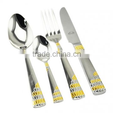 stainless steel cutlery sets QANA wholesale Eco-Friendly Feature metal type stainless steel cutlery sets