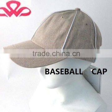 WLO-22 100%Cotton khaki twill fabric sport baseball 5 panel cap