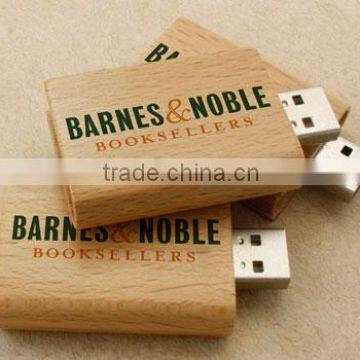 wooden bamboo book shape usb drive custom usb pen drive U disk