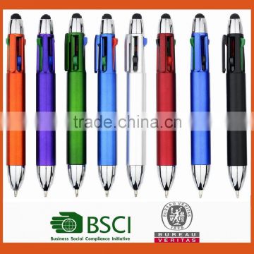 4 colors metallic touch pen stylus screens ball pen                        
                                                Quality Choice