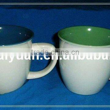 Stoneware coffee mug/ color solid mug (101-827)