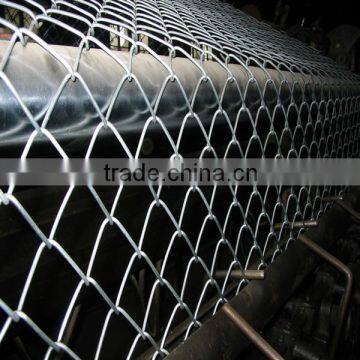 galvanized/pvc coated chain link fence 5x5