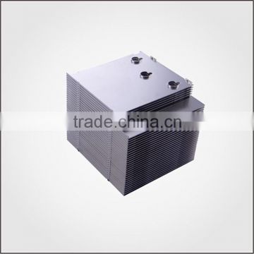 Aluminum buckle fin heat sink