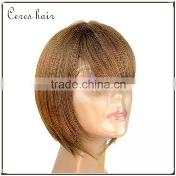 Wholesale Silky Straight Bob Cut Human Hair Short Bob Lace Front Wig photo-4