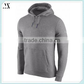 2016 Custom Heather Grey Man Hoodie Pull Over French Terry Hoodie