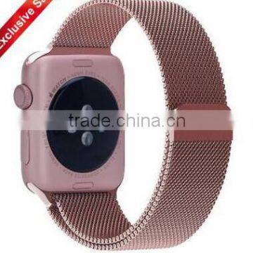 38 / 42 mm Fashion Silver Black Gold Strap For Apple Watch Band Milanese Loop Woven Stainless Steel Watch photo-2
