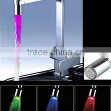 HM-F009 kitchen faucet LED FAUCET SHOWER HEAD THREE COLOURS(BLUE GREE RED) LC,PAYPAL,T/T