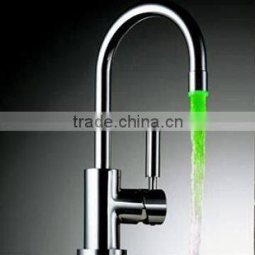 water power brass led basin faucet