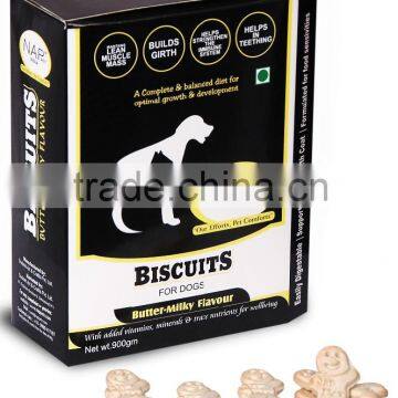 Delicious Easily Digestable Butter Milky Flavor Dog Pet Puppy Biscuits